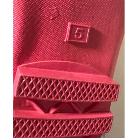 Girls Rubber Boot Waterproof Pink Gloss M&B Moneysworth & Best Sz 5 Tall - Picture 13 of 14